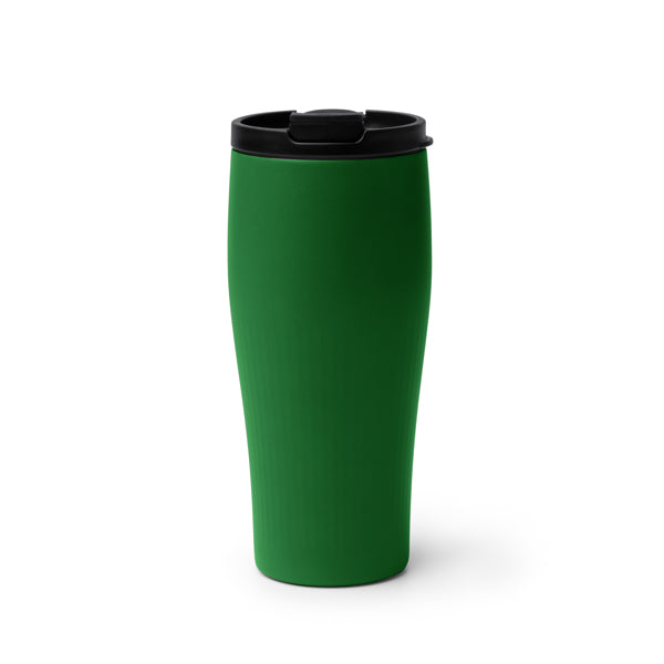 Seward - Vaso térmico diseño curvado elaborado en acero inoxidable 304 reciclado - Verde Helecho