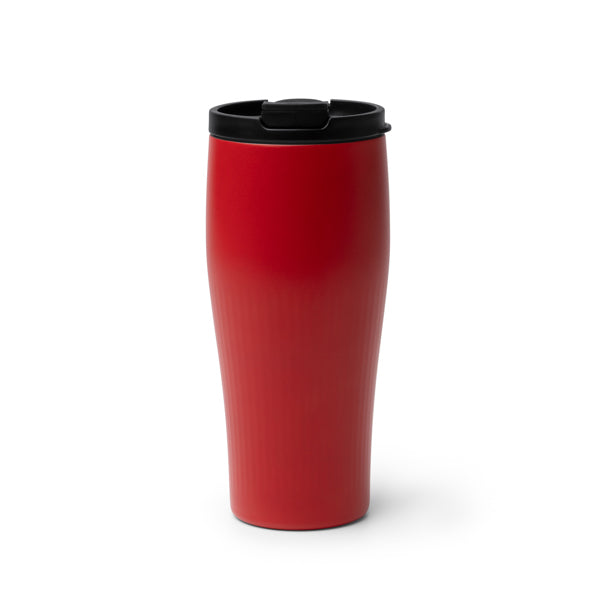 Seward - Vaso térmico diseño curvado elaborado en acero inoxidable 304 reciclado - Rojo