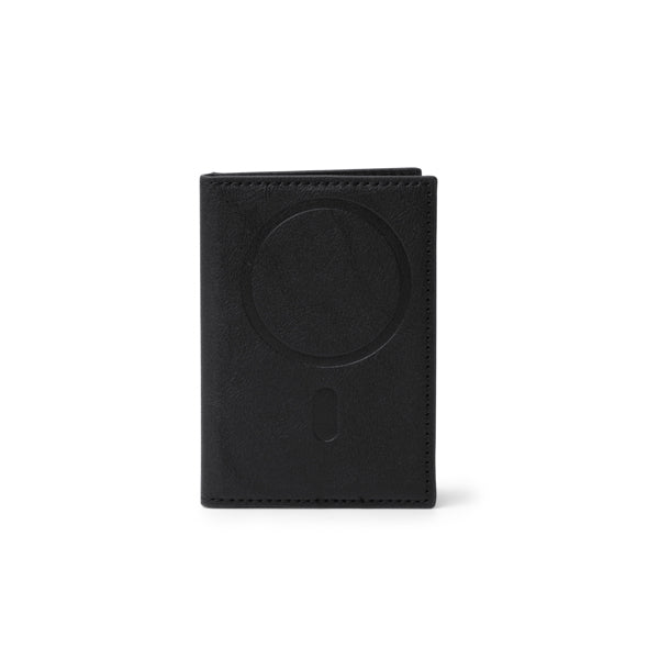 Karty - Tarjetero magnético plegable elaborado en PU reciclado - Negro