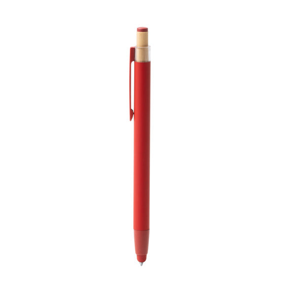 Kean - Bolígrafo elaborado en aluminio reciclado con acabado mate - Rojo