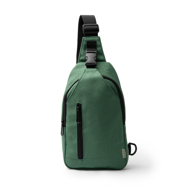 Valar - Bandolera elaborada en algodón canvas reciclado - Verde Helecho