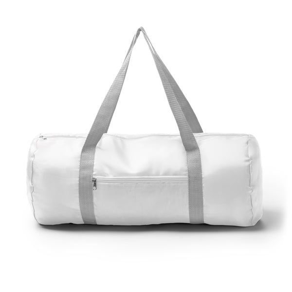 Manley - Bolso de deporte plegable realizado en RPET 290T - Blanco/Gris