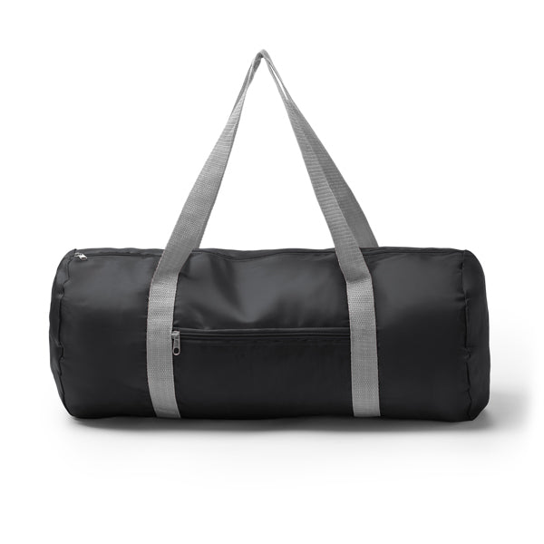 Manley - Bolso de deporte plegable realizado en RPET 290T - Negro/Gris