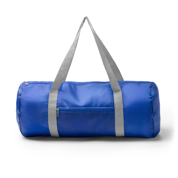Manley - Bolso de deporte plegable realizado en RPET 290T - Royal/Gris