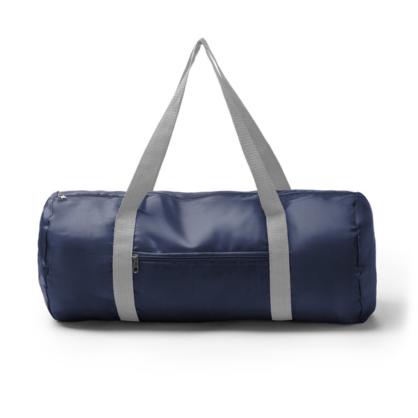 Manley - Bolso de deporte plegable realizado en RPET 290T - Marino/Gris