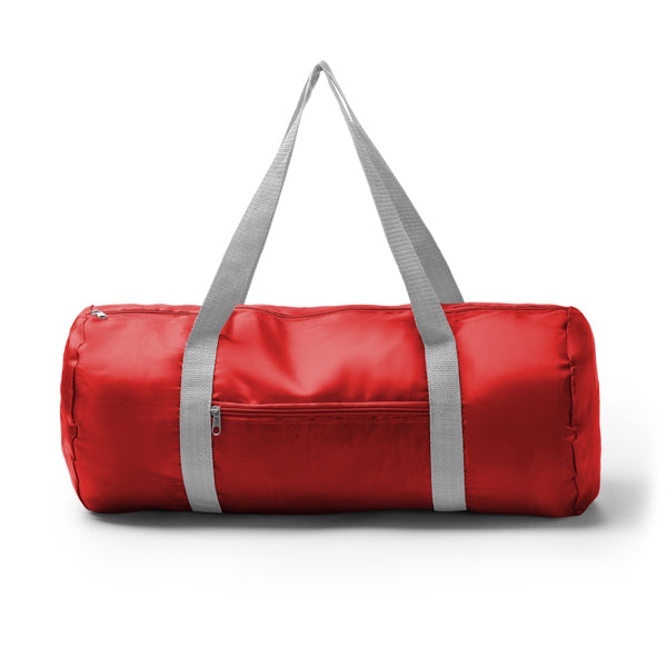 Manley - Bolso de deporte plegable realizado en RPET 290T - Rojo/Gris