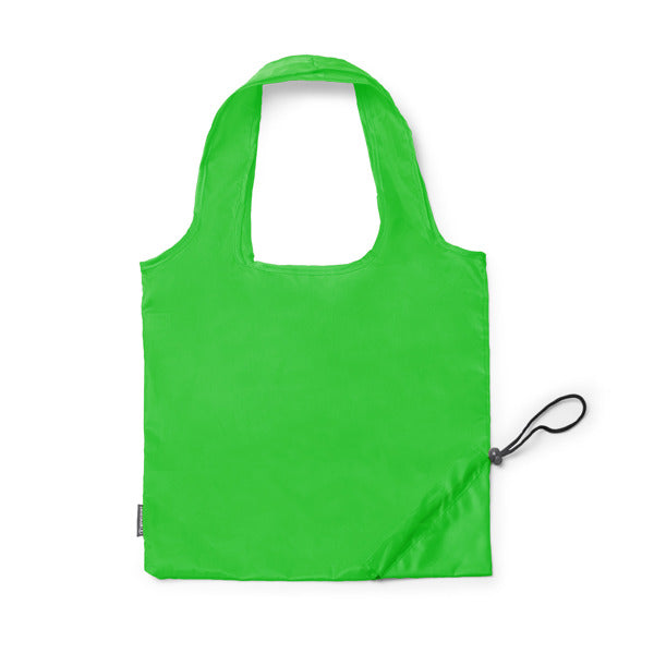 Lezox - Bolsa de la compra plegable elaborada en RPET 190T - Verde Helecho