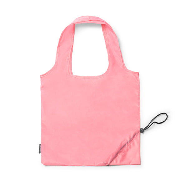 Lezox - Bolsa de la compra plegable elaborada en RPET 190T - Rosa