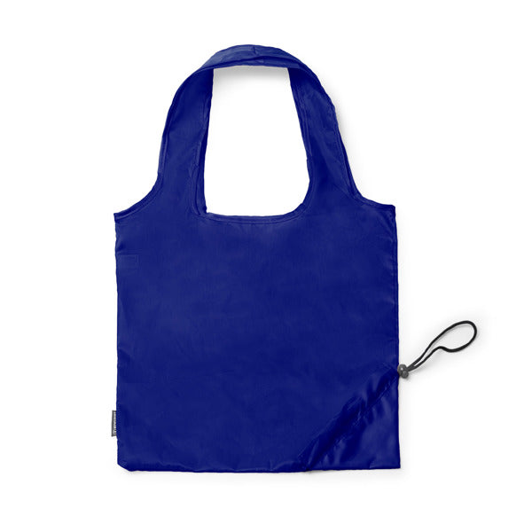 Lezox - Bolsa de la compra plegable elaborada en RPET 190T - Marino