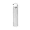 Tomcat - Llavero rectangular elaborado en RPET, de tacto suave - Blanco