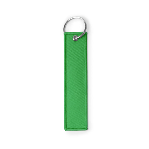Tomcat - Llavero rectangular elaborado en RPET, de tacto suave - Verde Helecho