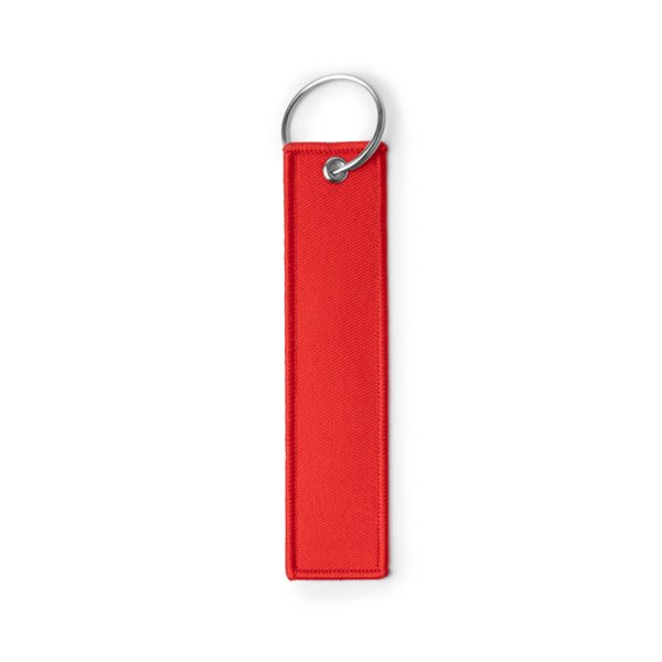 Tomcat - Llavero rectangular elaborado en RPET, de tacto suave - Rojo