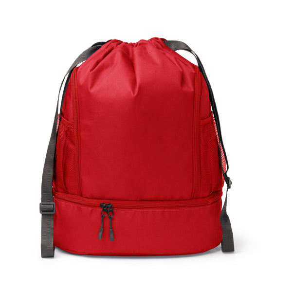 Deboer - Mochila de cuerdas ajustable elaborada en poliéster 600D - Rojo