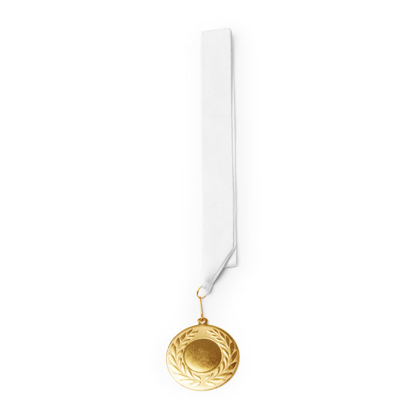 Ledeki - Medalla elaborada en metal - Blanco