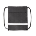 Lucio - Mochila de cuerdas ajustables elaborada en RPET 300D - Negro