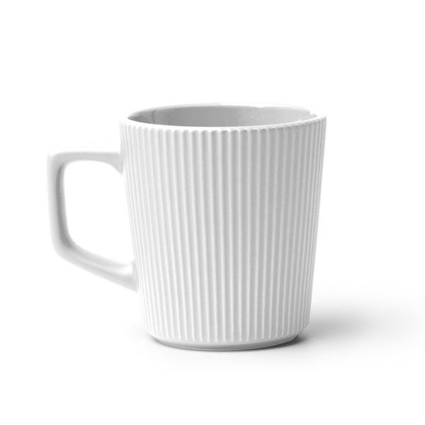 Buks - Taza de cerámica con capacidad de 320 ml - Blanco
