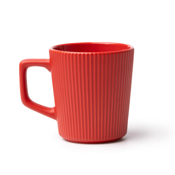 Buks - Taza de cerámica con capacidad de 320 ml - Rojo