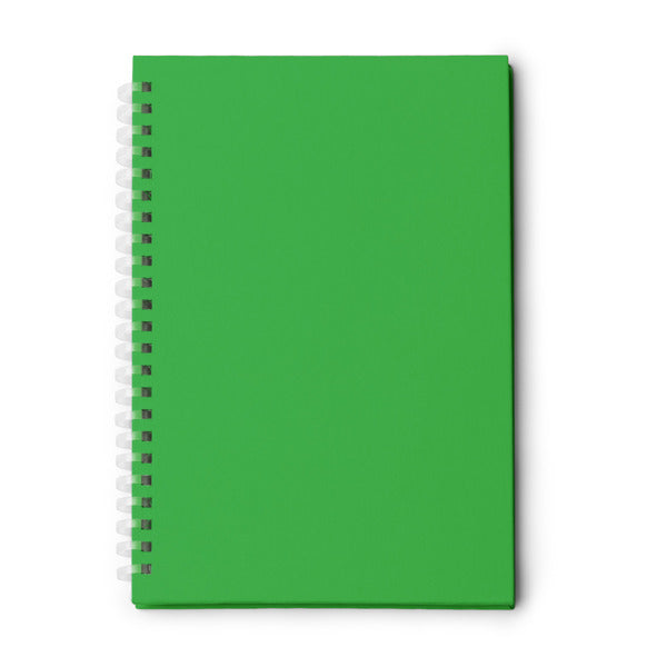Mistrol - Bloc de notas tamaño A5 con anillas flexibles elaboradas en RPET - Verde Helecho