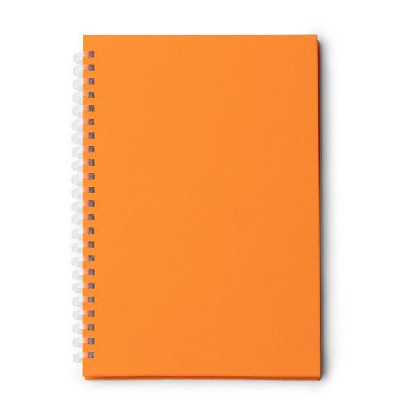 Mistrol - Bloc de notas tamaño A5 con anillas flexibles elaboradas en RPET - Naranja