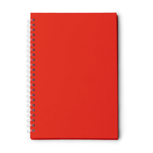 Mistrol - Bloc de notas tamaño A5 con anillas flexibles elaboradas en RPET - Rojo