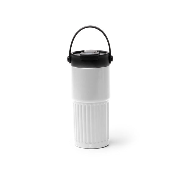 Tumbat - Vaso térmico elaborado en acero inoxidable 304 reciclado de doble capa - Blanco