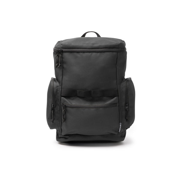 Cameron - Mochila elaborada en RPET 600D con apertura en la parte superior - Negro