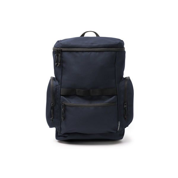 Cameron - Mochila elaborada en RPET 600D con apertura en la parte superior - Marino