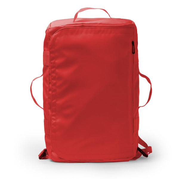 Lacroix - Bolso mochila multifunción elaborada en PU Leather y poliéster 600D - Rojo