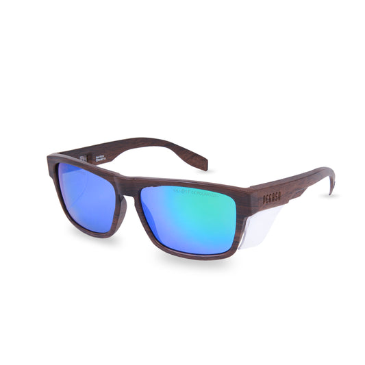 Mod. BRAVE.29 Woody Dark Lente PC Verde Polarizada