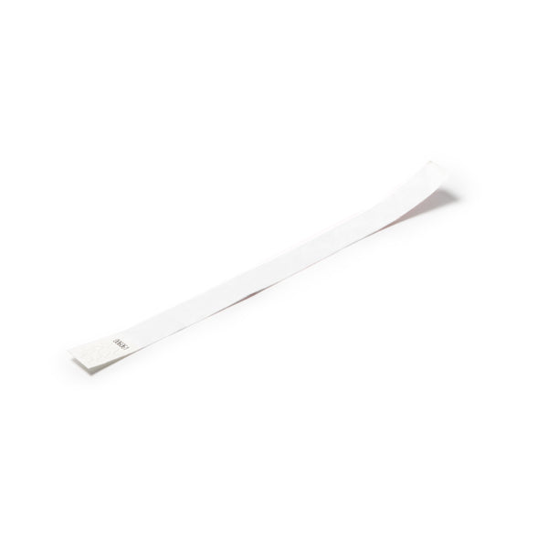 Drilo - Pulsera para eventos de fibra sintética Tyvek con numeración individual - Blanco