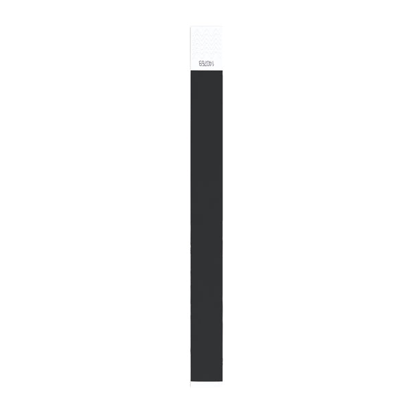 Party - Pulsera para eventos de fibra sintética con numeración individual - Negro