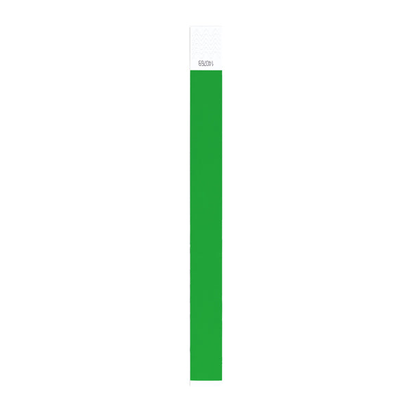 Party - Pulsera para eventos de fibra sintética con numeración individual - Verde Helecho