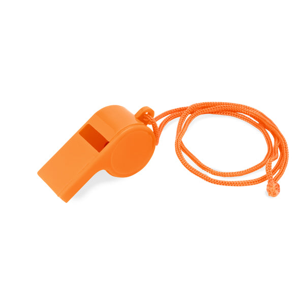 Carnival - Silbato de diseño clásico con cinta para el cuello - Naranja