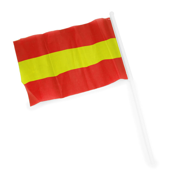 Celeb - Banderín con mástil de tamaño pequeño, de variados colores y banderas - España