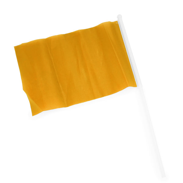 Celeb - Banderín con mástil de tamaño pequeño, de variados colores y banderas - Naranja