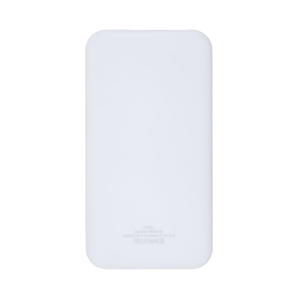 Robbie - Batería externa elaborada en ABS bicolor con capacidad de 10000 mAh - Blanco/Blanco