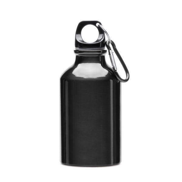 Yaca - Bidón de aluminio con mosquetón - Negro