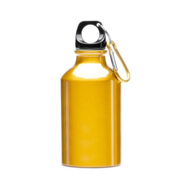 Yaca - Bidón de aluminio con mosquetón - Amarillo