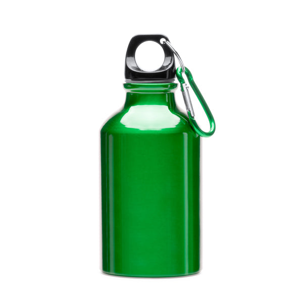 Yaca - Bidón de aluminio con mosquetón - Verde Helecho