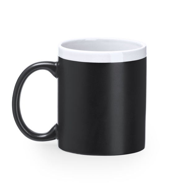 Palta - Fantástica taza pizarra con capacidad de 350 ml - Blanco