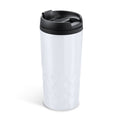 Salak - Vaso de acero inoxidable de 300 ml con tapa PP - Blanco