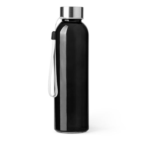 Alfe - Bidón de cristal con capacidad de 500ml disponible - Negro