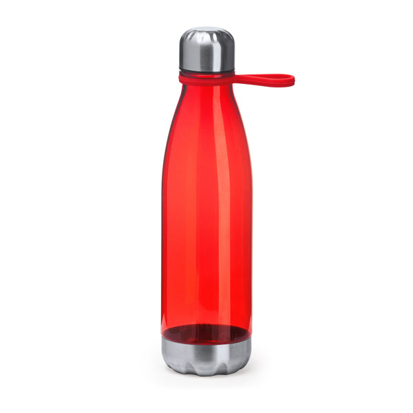 Eddo - Original bidón de 700 ml en acabado AS transparente - Rojo