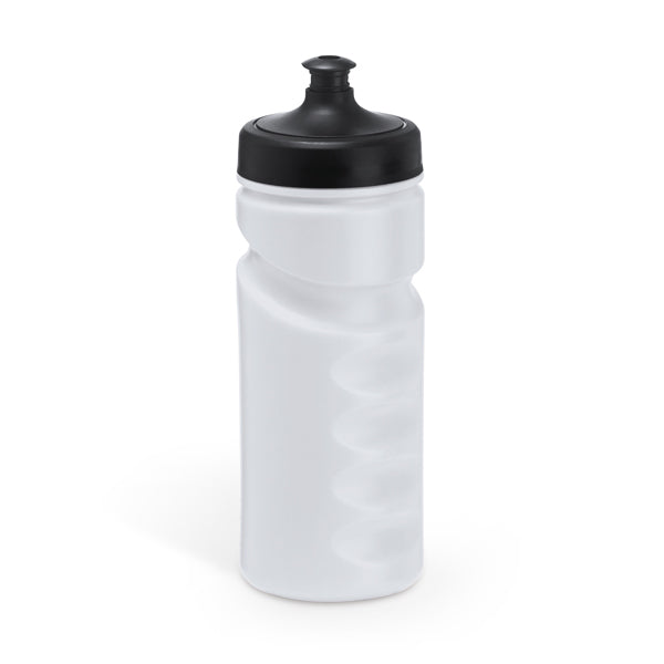 Running - Bidón deportivo de PE, ideal para su uso en tu deporte diario - Blanco