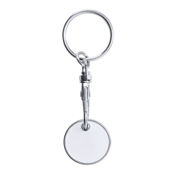 Tonic - Llavero moneda para carro compra - Blanco