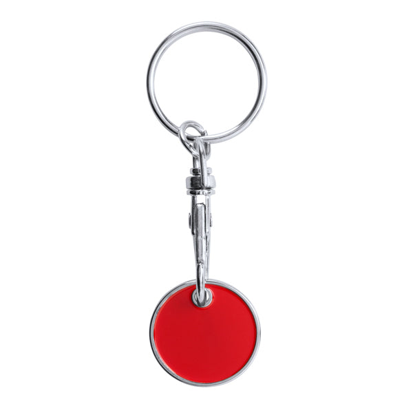 Tonic - Llavero moneda para carro compra - Rojo