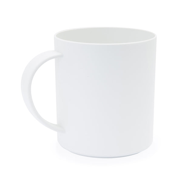 Parcha - Taza reutilizable de PLA con capacidad de 350 ml - Blanco
