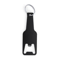 Stout - Llavero abridor de aluminio con forma de botella - Negro