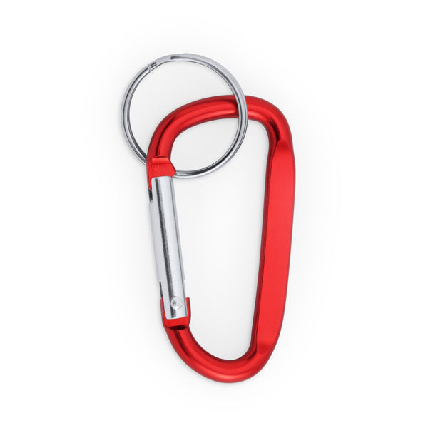 Pale - Llavero mosquetón de aluminio para sujetar objetos - Rojo