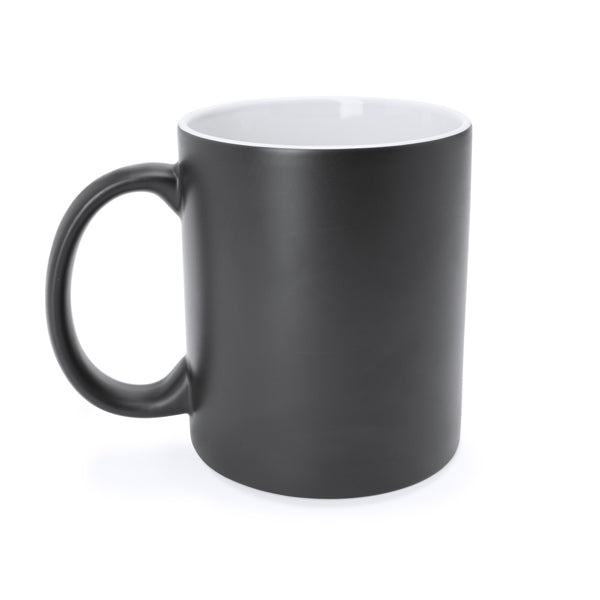 Okra - Taza mágica de cerámica de 350 ml - Negro